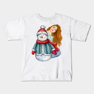 Snowman Kids T-Shirt